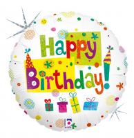 5 Folienballon Happy Birthday Party 